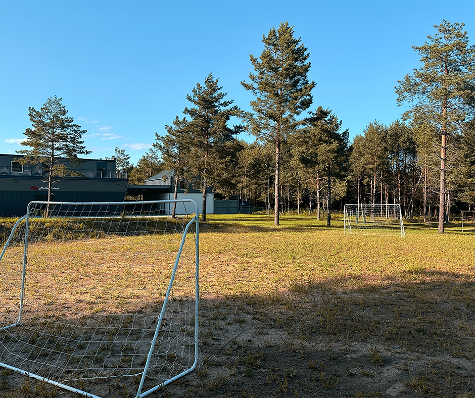 Sporto aikštelės sodyboje prie VIlniaus